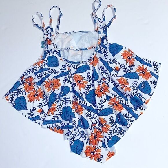 B2Prity floral double strap flowy swimsuit top 16 - Picture 1 of 8